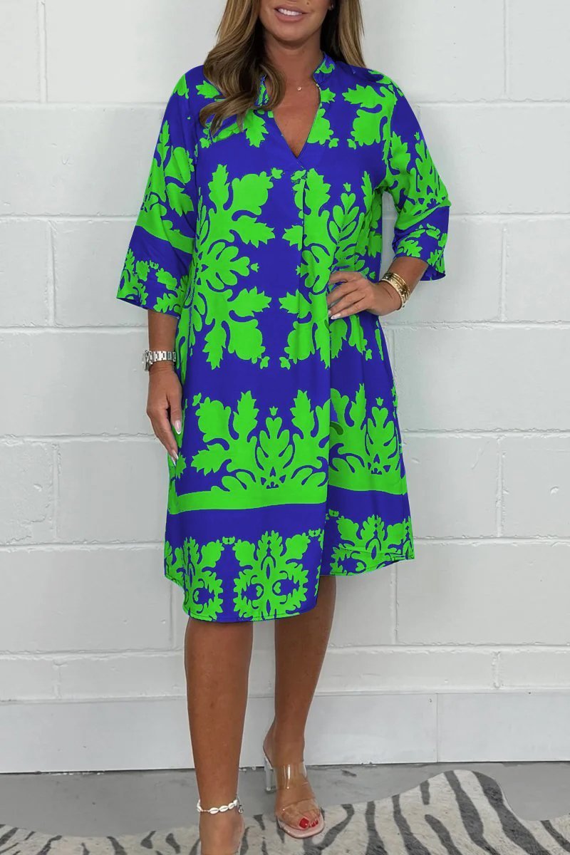 Green and Navy Blue / 5XL